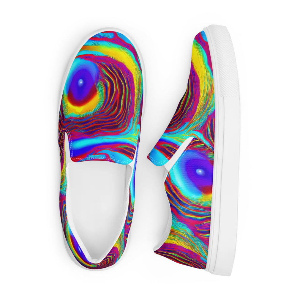 Kapoor Vortex on Men's Slip-On Canvas Shoes — Front