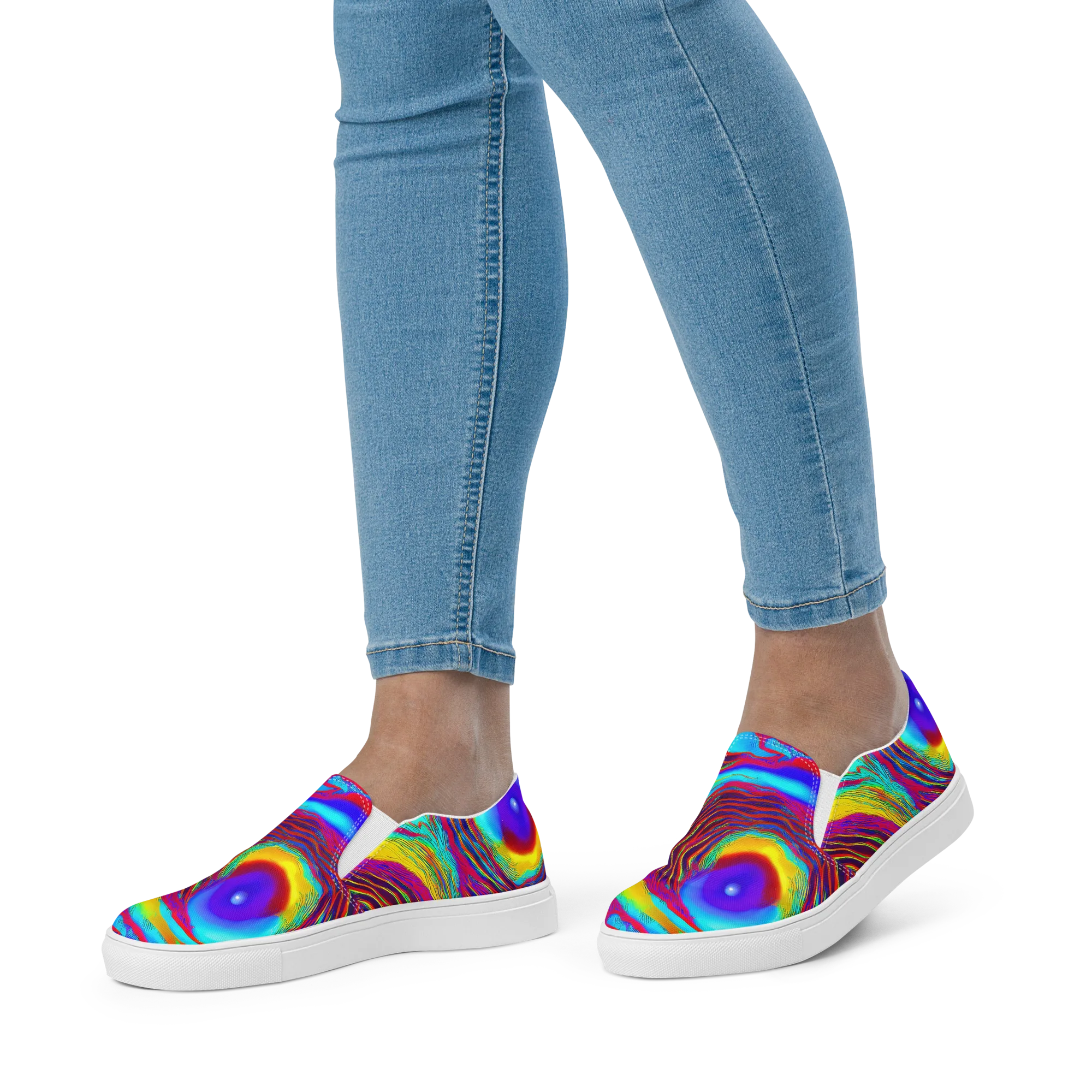 Kapoor Vortex on Women's Slip-On Canvas Shoes — Front