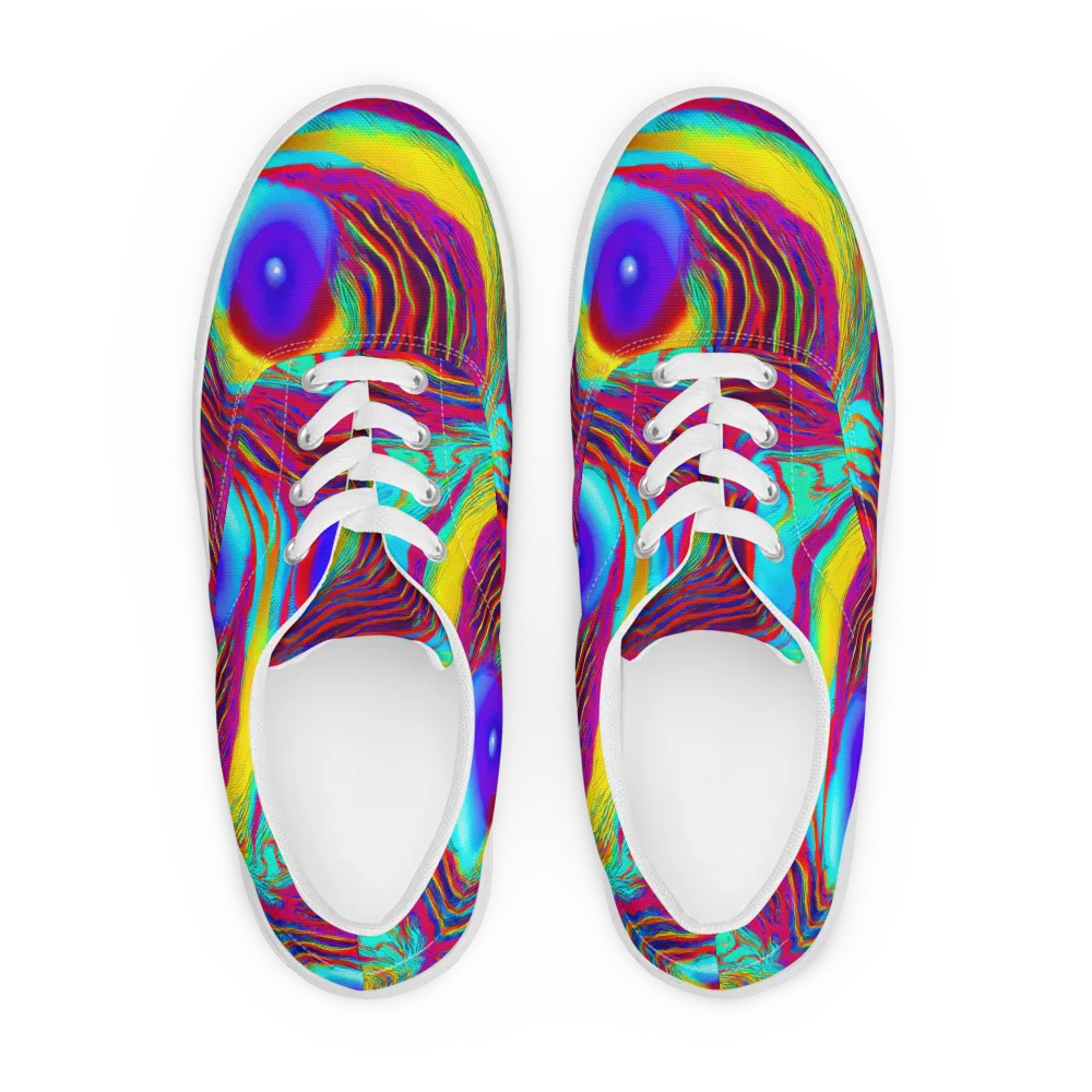 Kapoor Vortex on Men's Lace-Up Canvas Shoes — Front