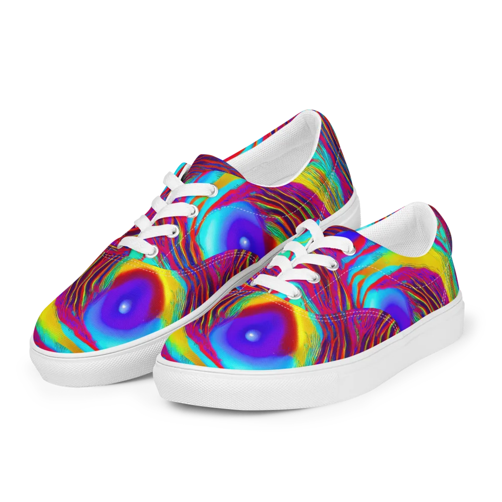 Kapoor Vortex on Men's Lace-Up Canvas Shoes — Left Front