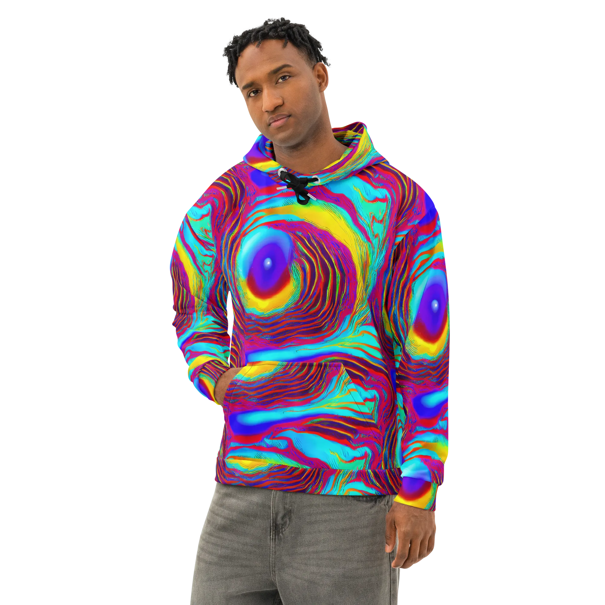 Kapoor Vortex on Cotton Hoodie — Left Front