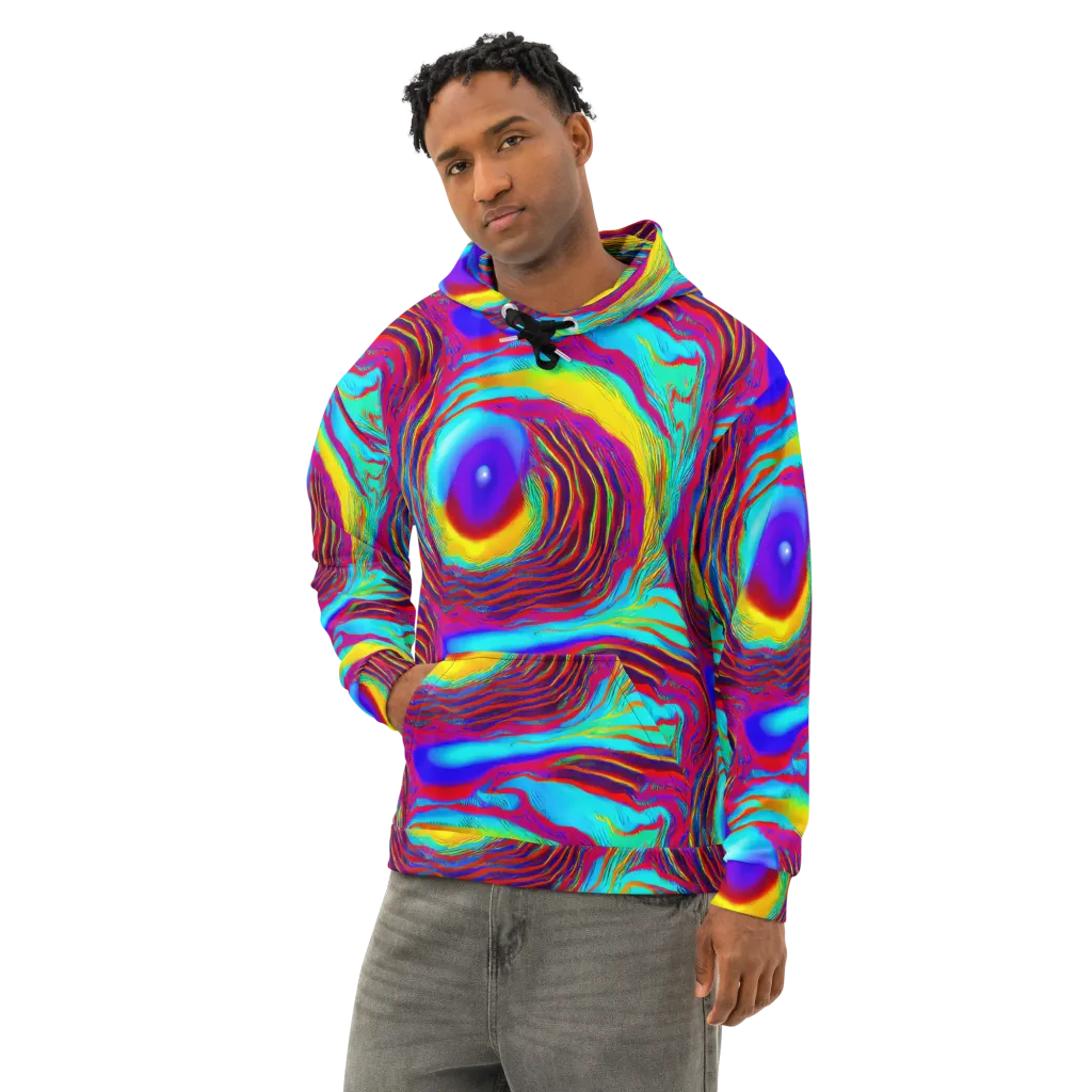 Kapoor Vortex on Cotton Hoodie — Left Front