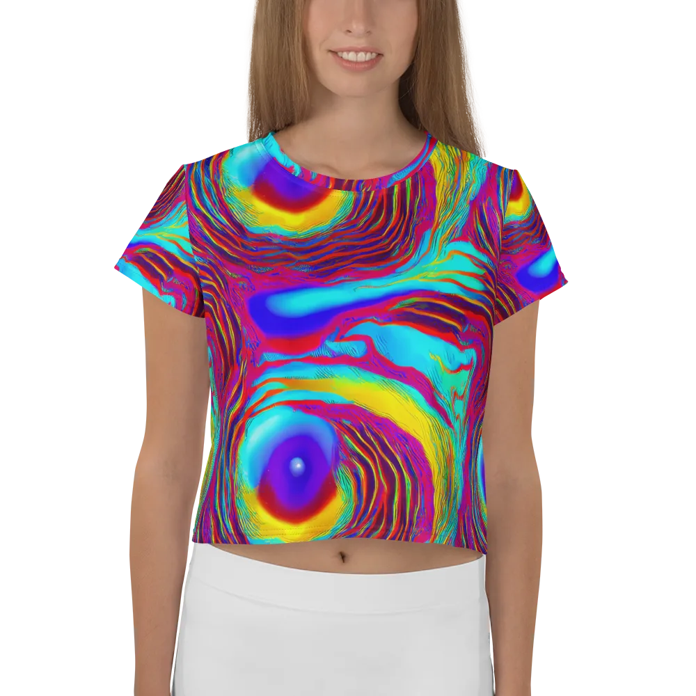 Kapoor Vortex on Crop Tee — Front