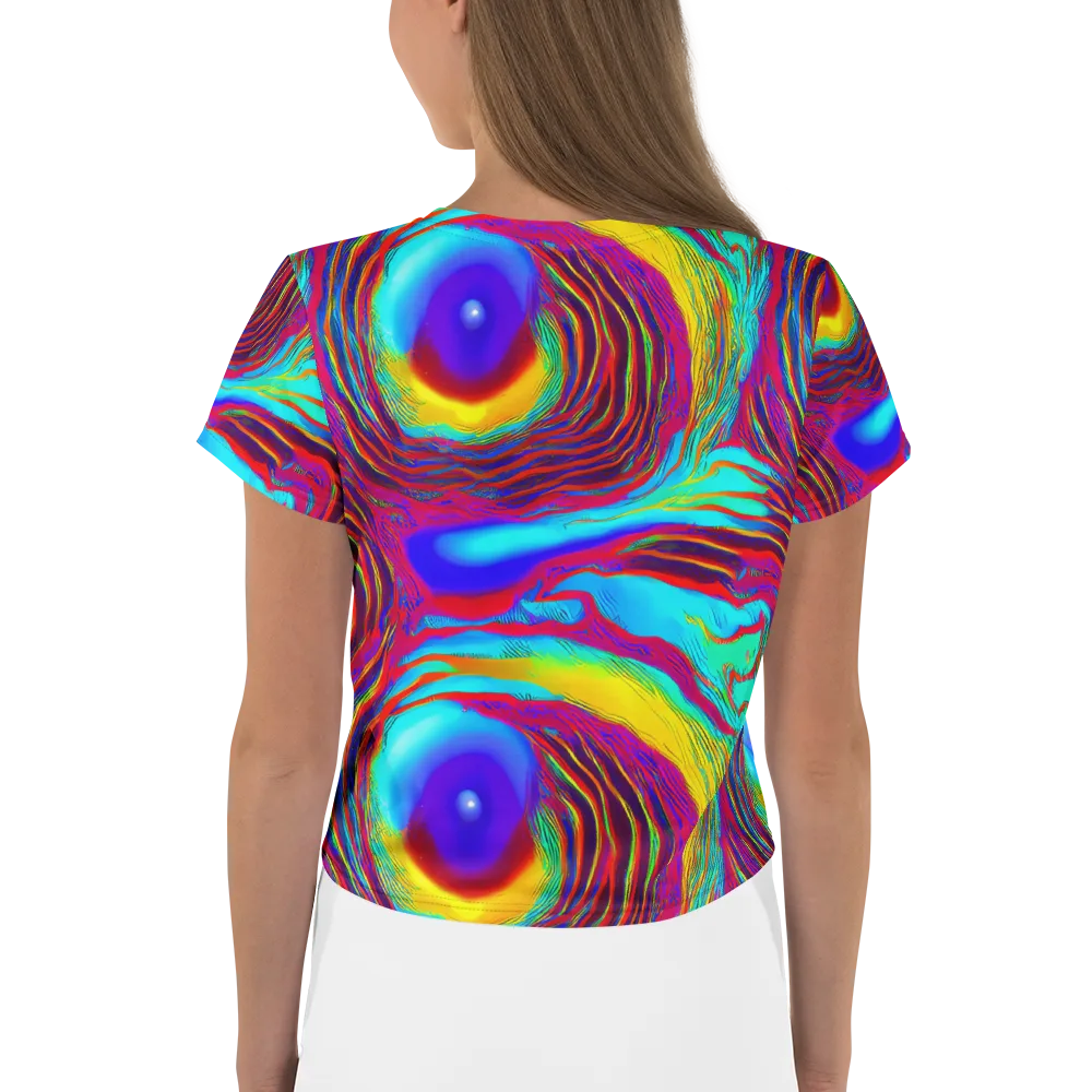 Kapoor Vortex on Crop Tee — Back