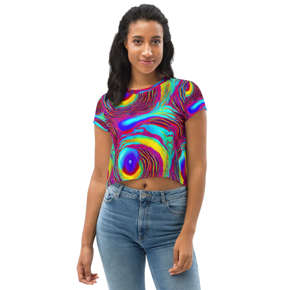 Kapoor Vortex on Crop Tee — Front