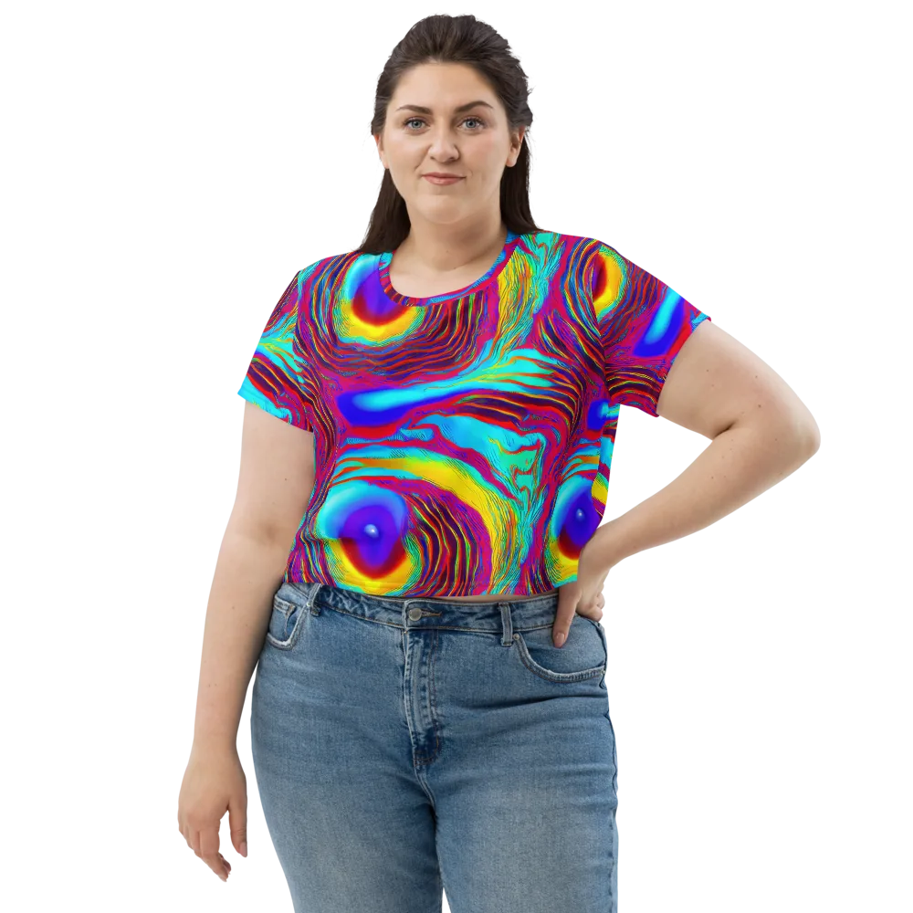Kapoor Vortex on Crop Tee — Front