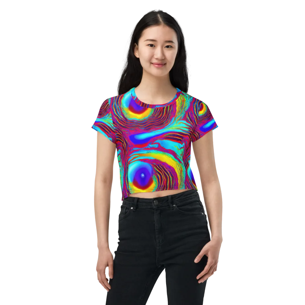 Kapoor Vortex on Crop Tee — Front