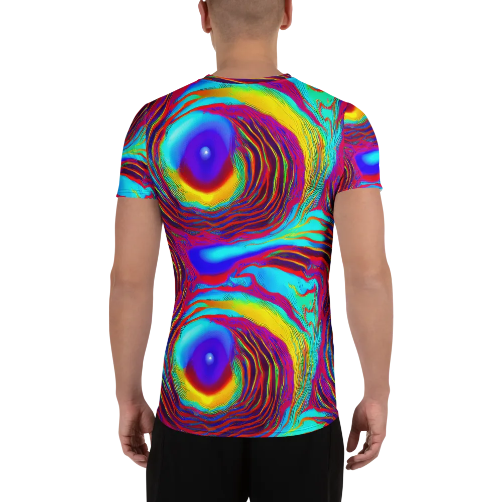 Kapoor Vortex on Men's Athletic T-Shirt — Back