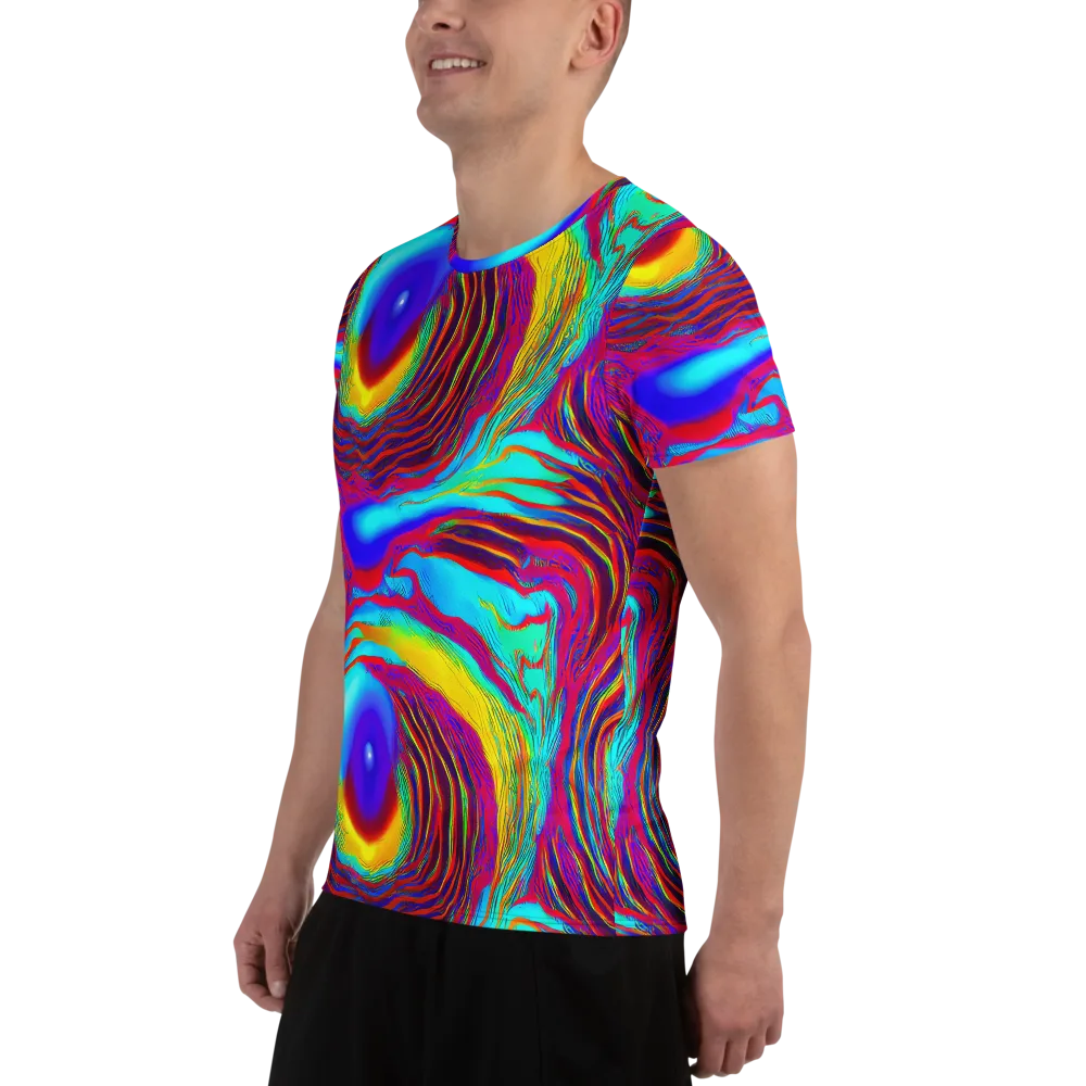 Kapoor Vortex on Men's Athletic T-Shirt — Left