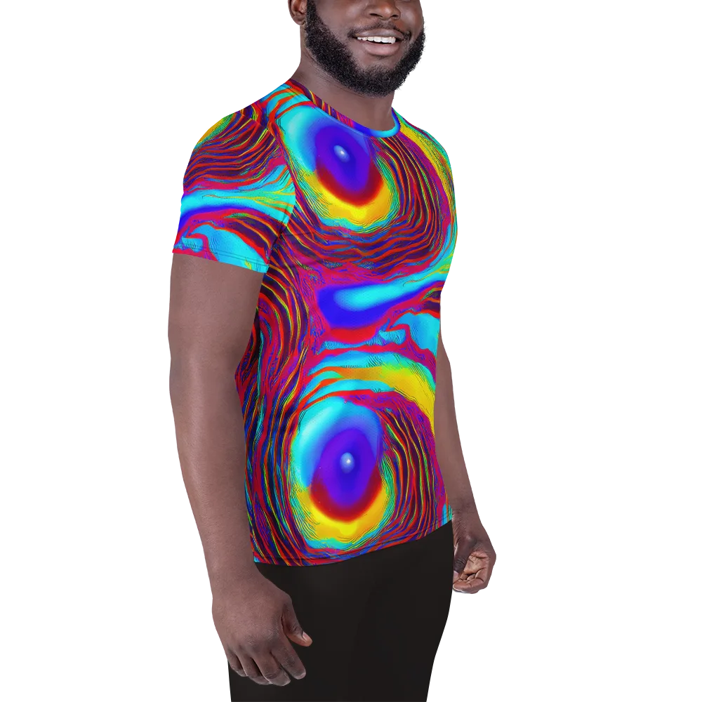 Kapoor Vortex on Men's Athletic T-Shirt — Right