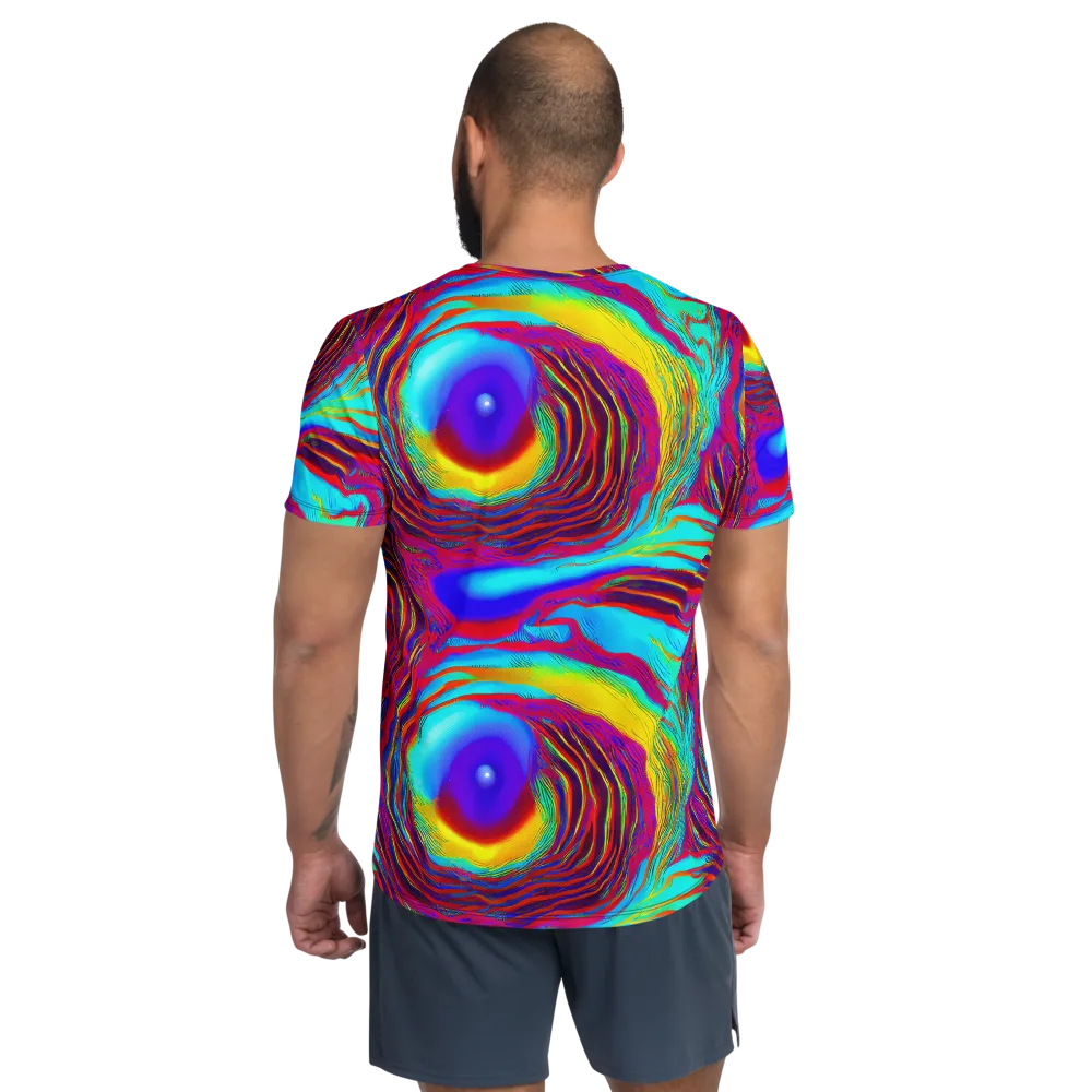 Kapoor Vortex on Men's Athletic T-Shirt — Back