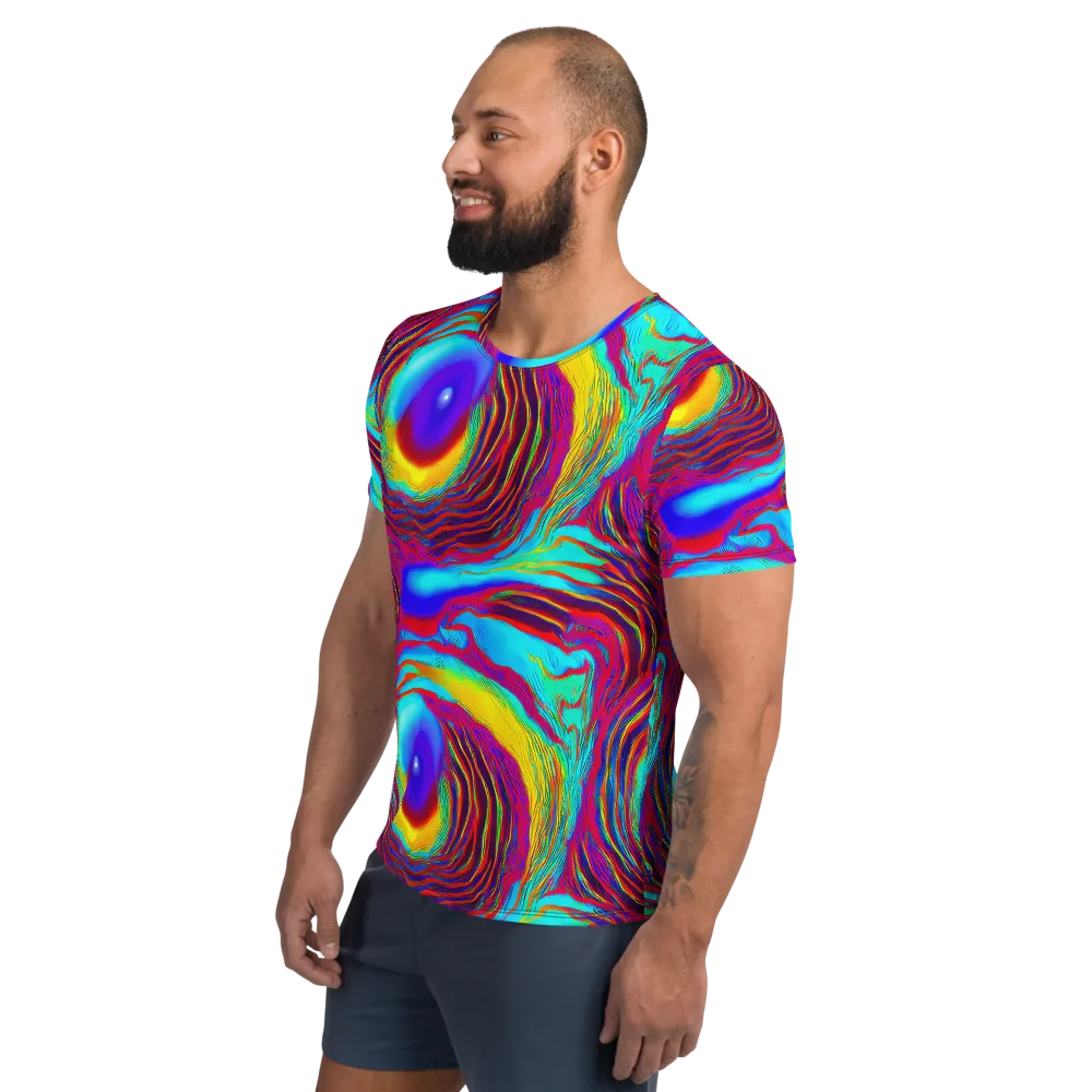 Kapoor Vortex on Men's Athletic T-Shirt — Left