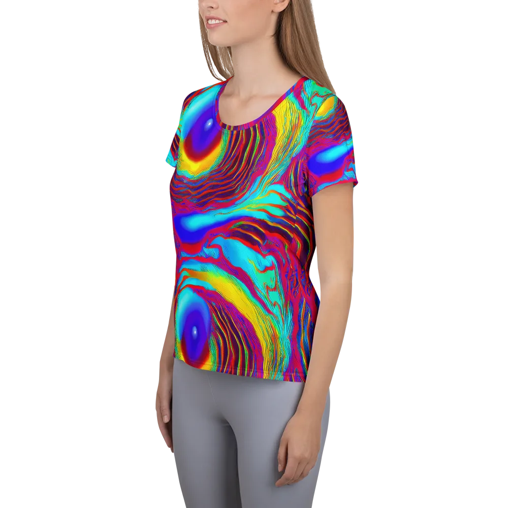 Kapoor Vortex on Women's Athletic T-Shirt — Left