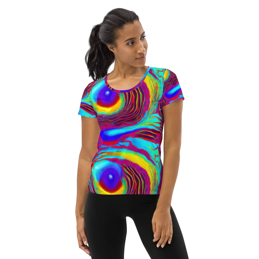 Kapoor Vortex on Women's Athletic T-Shirt — Front