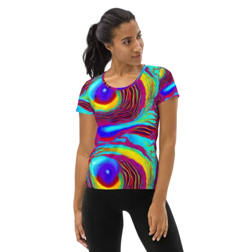 Kapoor Vortex on a Women's Athletic T-Shirt