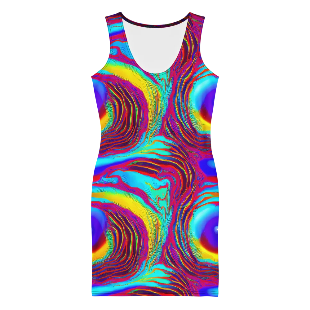 Kapoor Vortex on Bodycon Dress — Front
