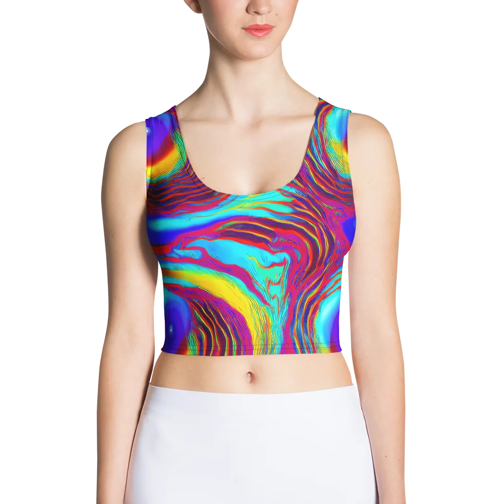 Kapoor Vortex on Crop Top — Front
