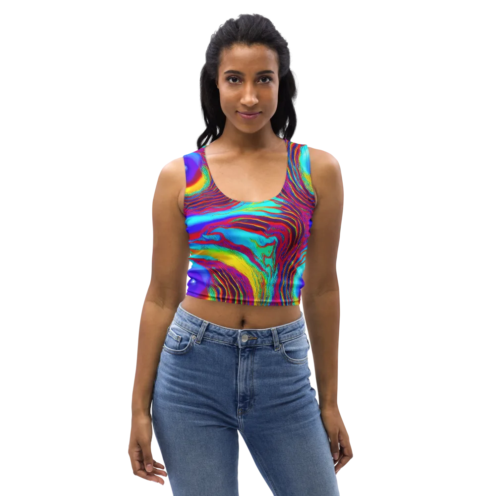 Kapoor Vortex on Crop Top — Front