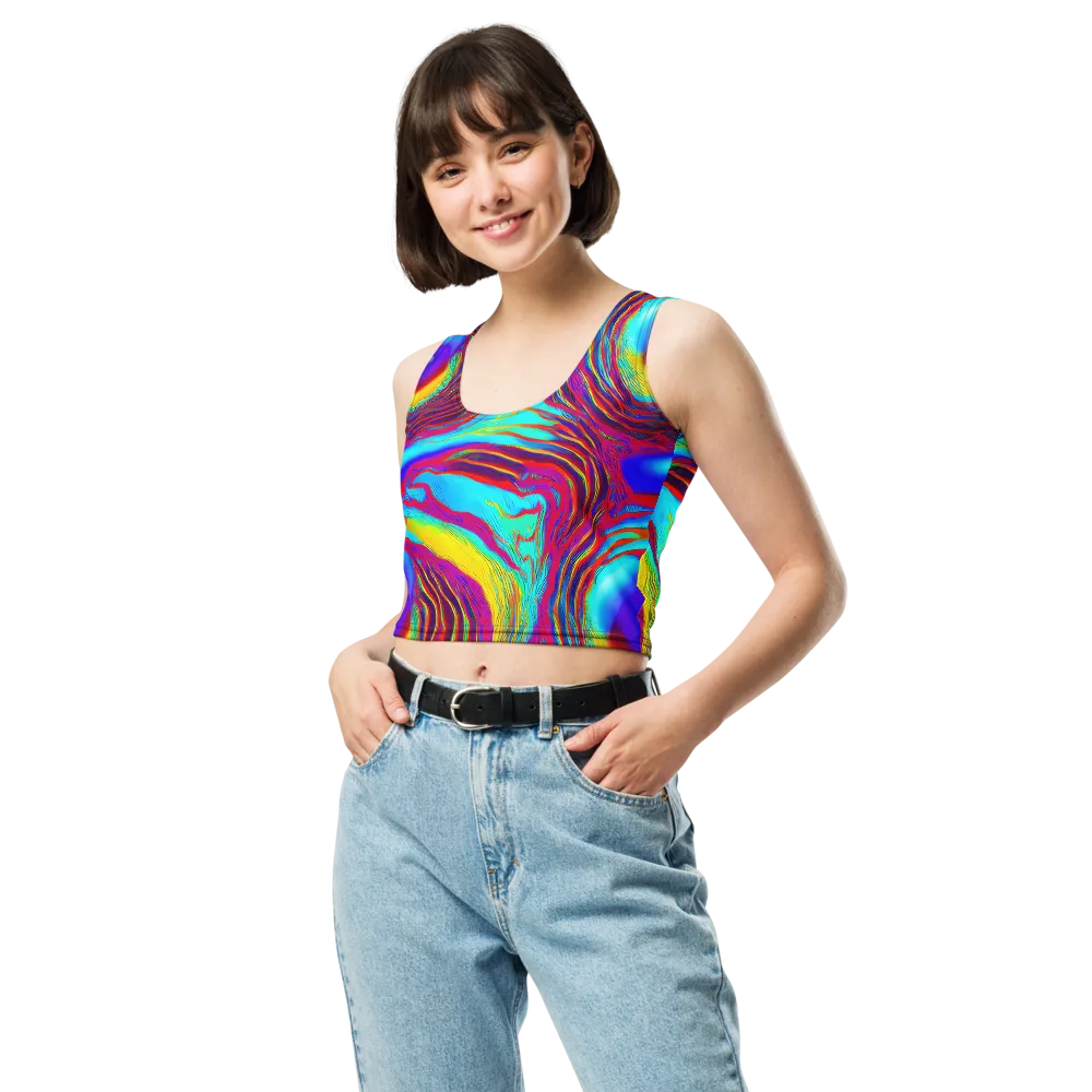 Kapoor Vortex on Crop Top — Front