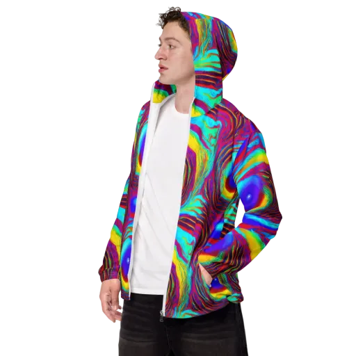Kapoor Vortex on a Men's Windbreaker