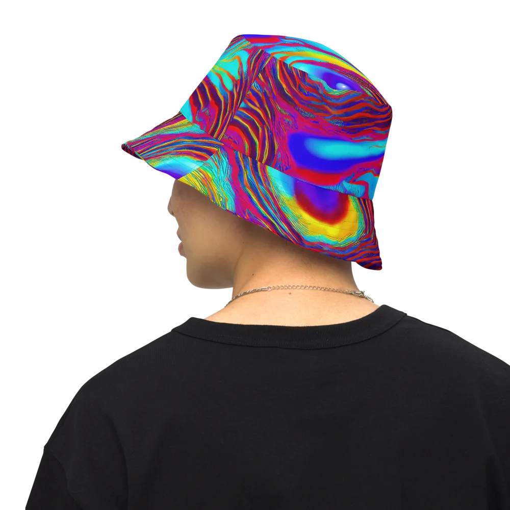 Kapoor Vortex on Reversible Bucket Hat — Back Inside
