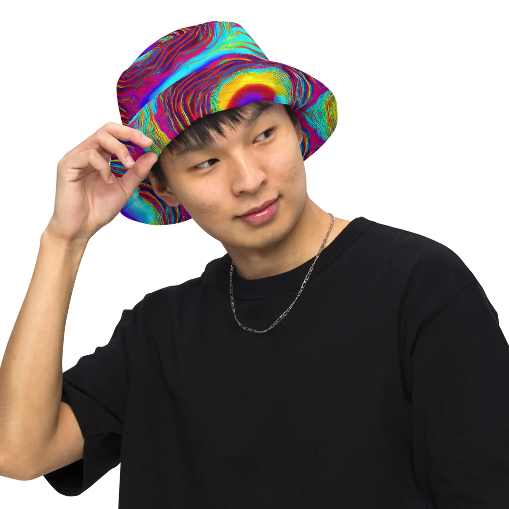 Kapoor Vortex on Reversible Bucket Hat — Front Inside