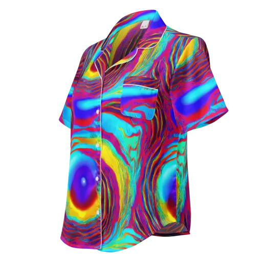 Kapoor Vortex on a Women's Short Sleeve Pajama Top