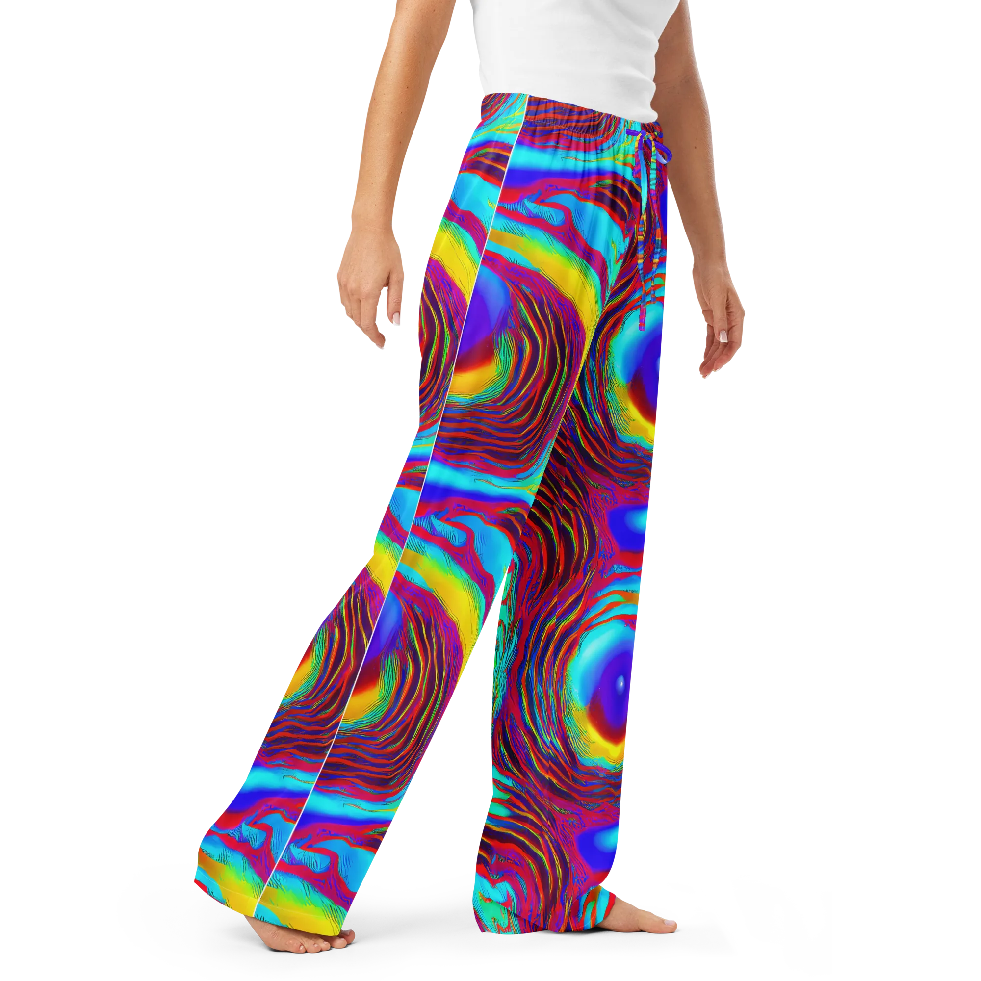 Kapoor Vortex on Women's Pajama Pants — Right Front