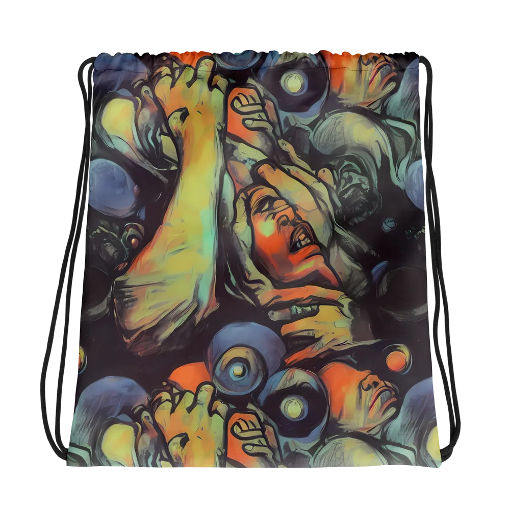 Cosmic Scream on Drawstring Bag — Photo
