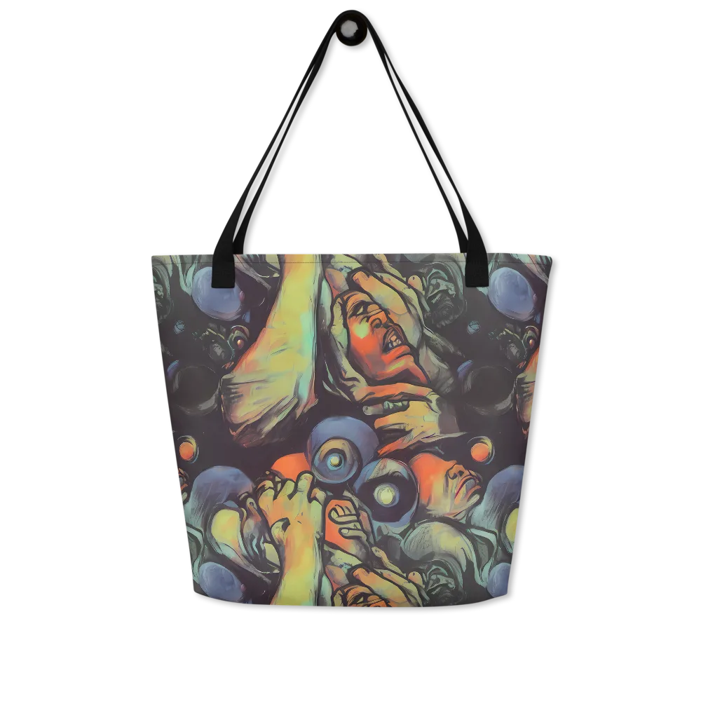 Cosmic Scream on Large Tote Bag W/ Pocket — Front