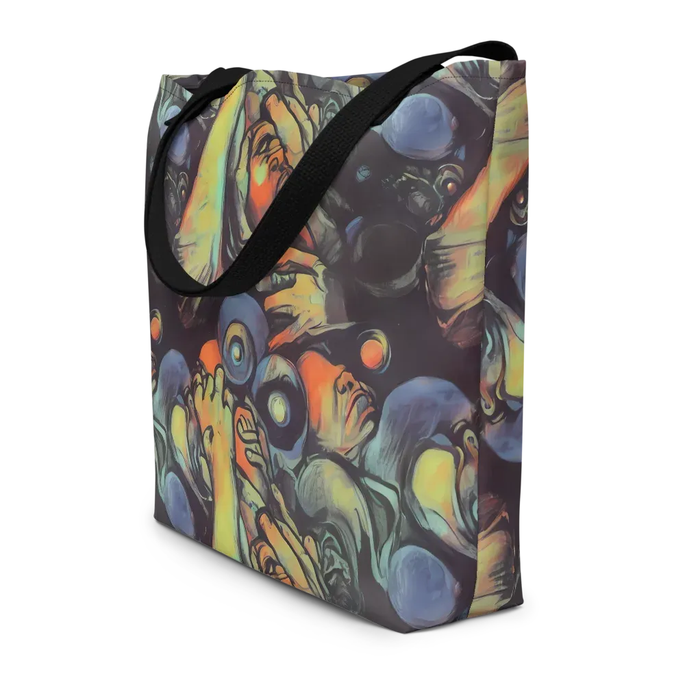 Cosmic Scream on Large Tote Bag W/ Pocket — Front