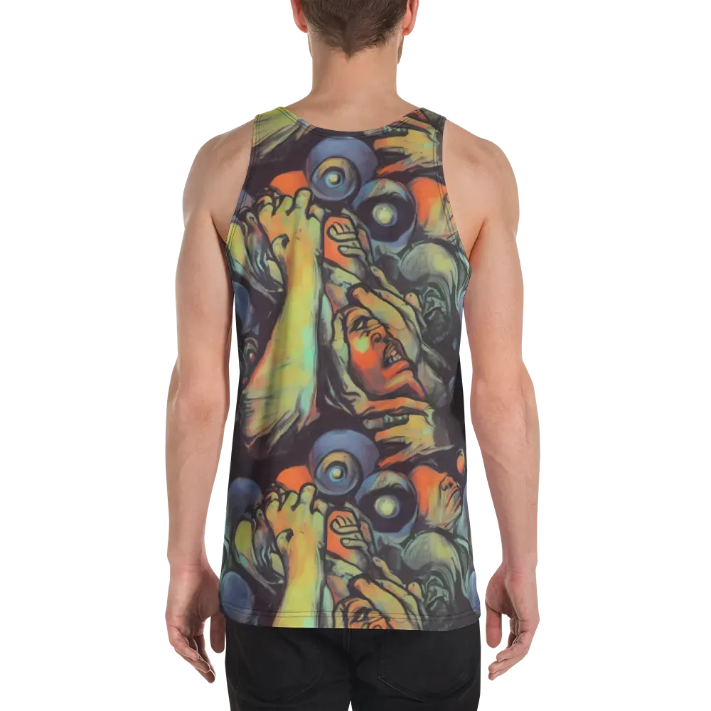 Cosmic Scream on Men's Tank Top — Back