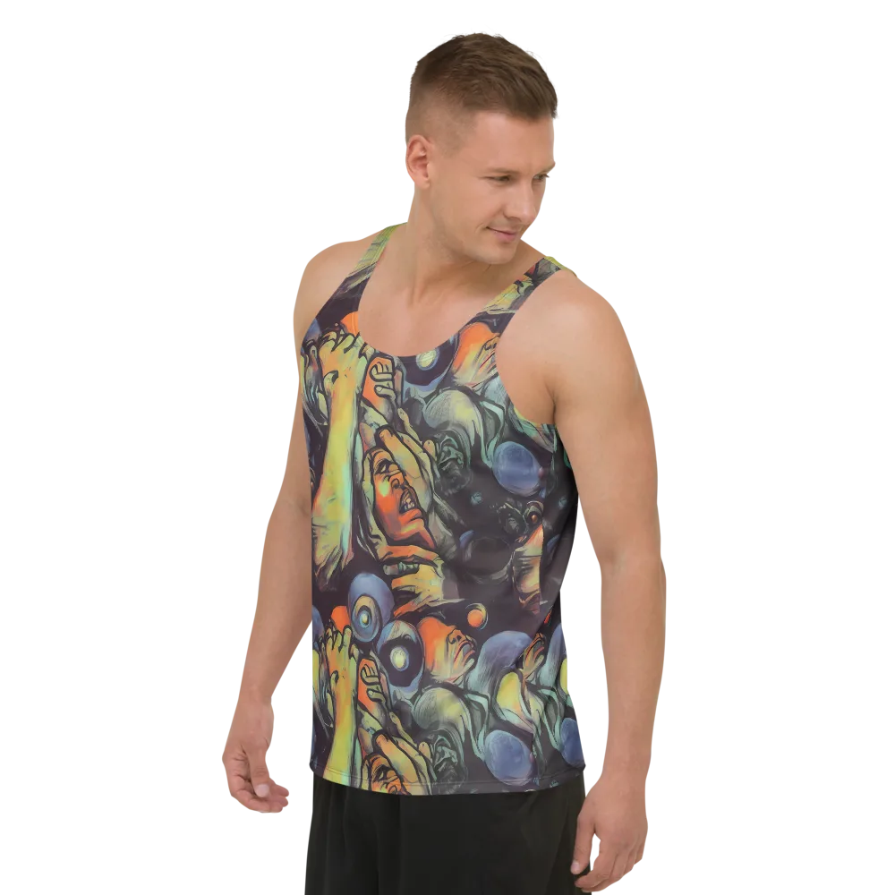 Cosmic Scream on Men's Tank Top — Left Front