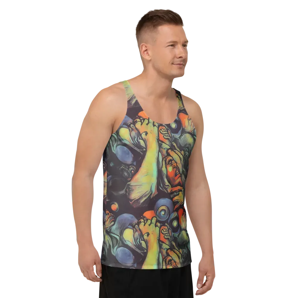 Cosmic Scream on Men's Tank Top — Right Front
