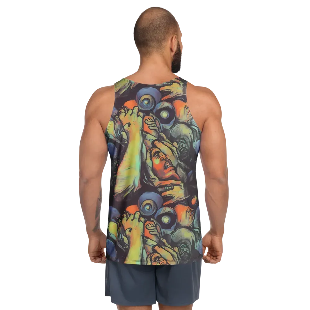 Cosmic Scream on Men's Tank Top — Back