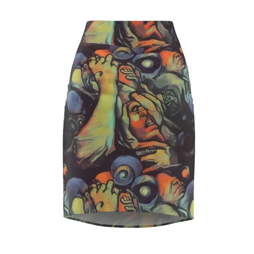 Cosmic Scream on a Pencil Skirt
