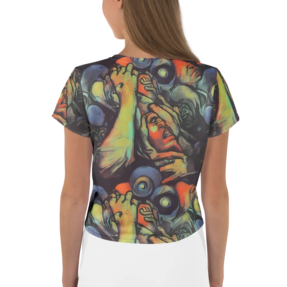 Cosmic Scream on Crop Tee — Back