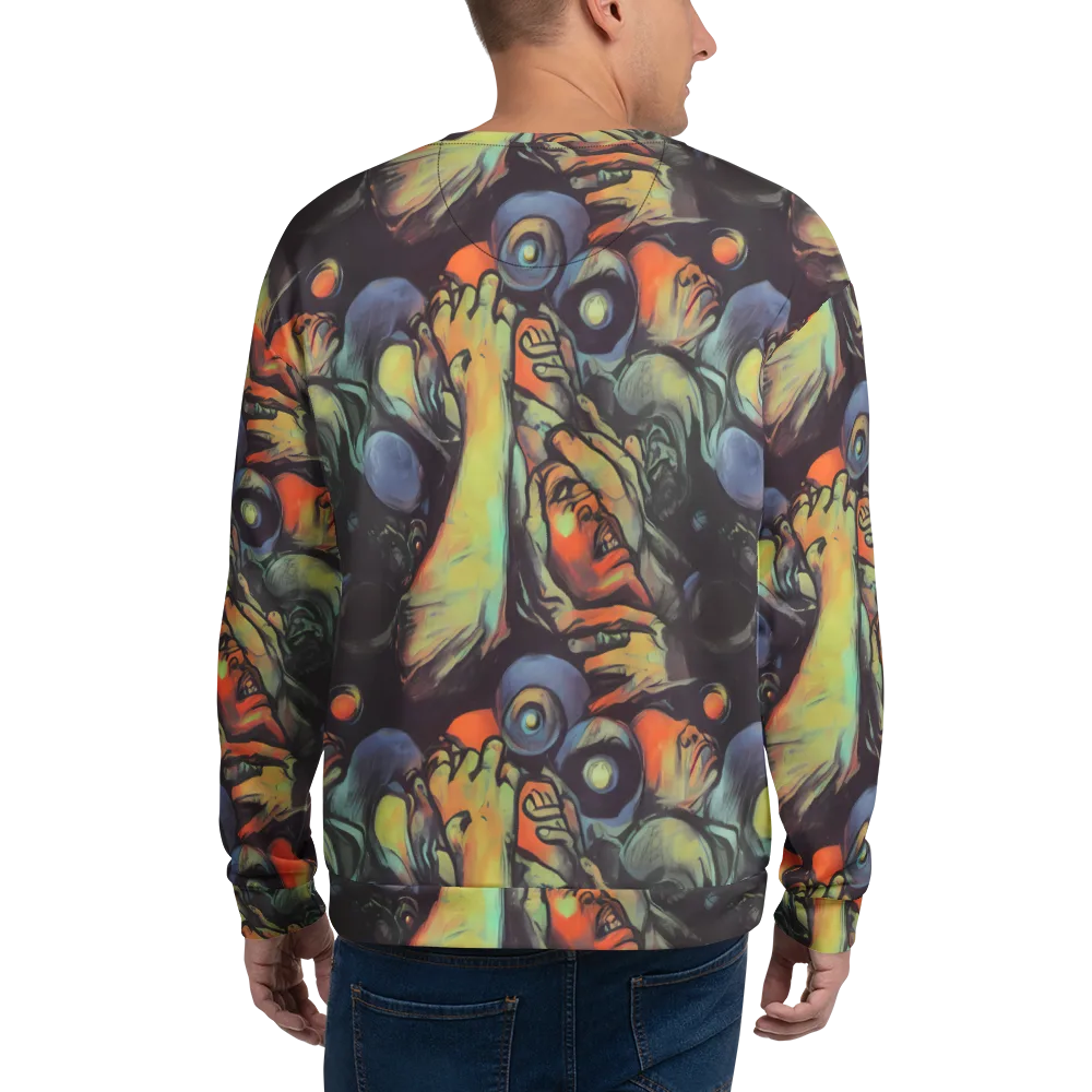 Cosmic Scream on Sweatshirt — Back