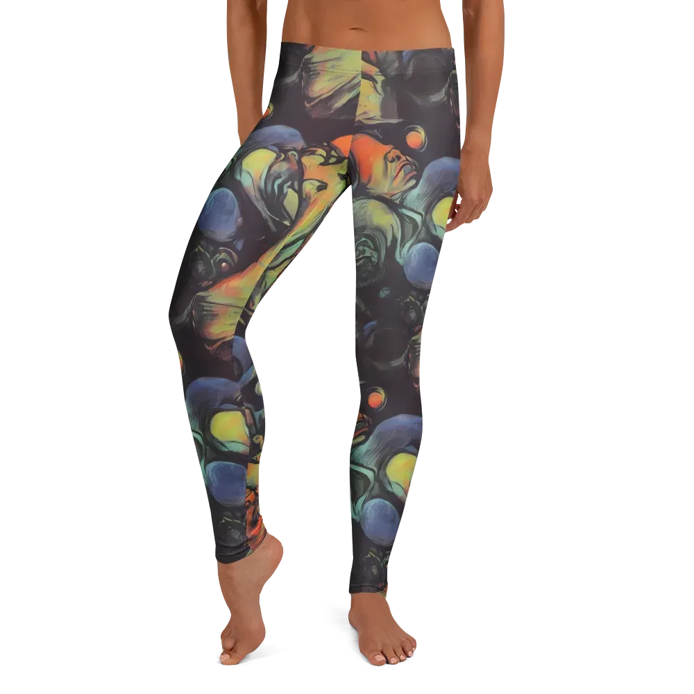 Cosmic Scream on Leggings — Front