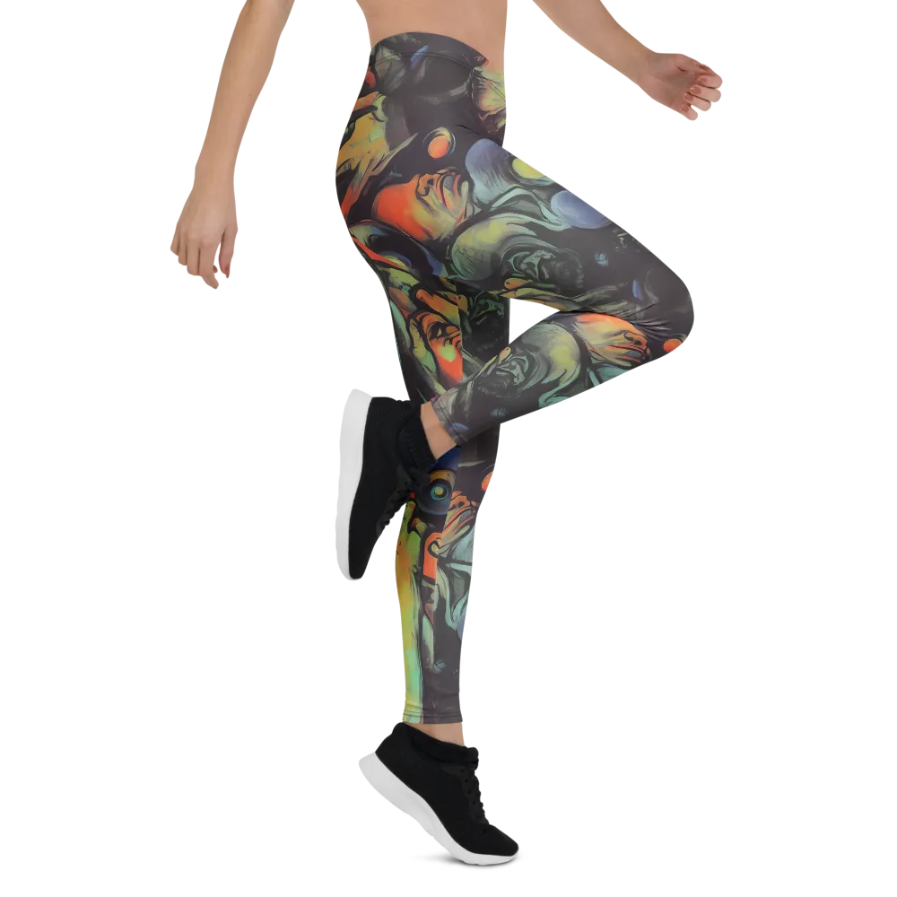 Cosmic Scream on Leggings — Right