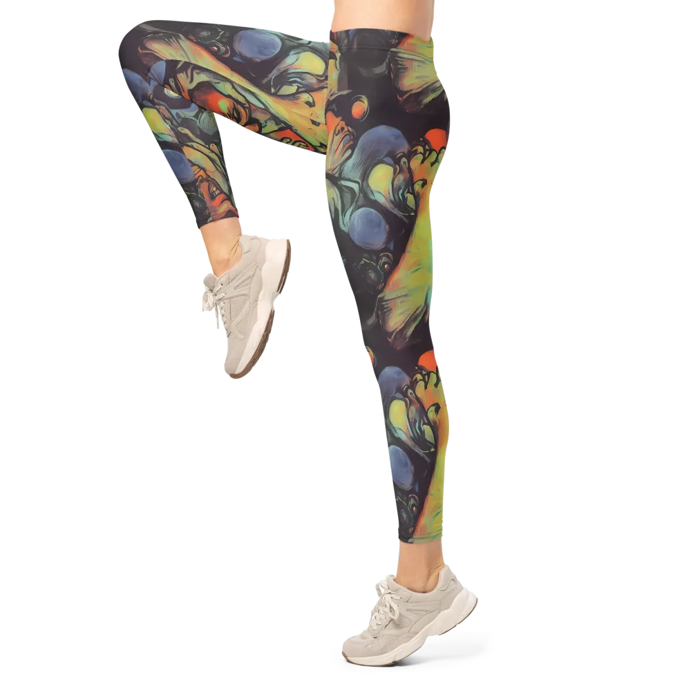 Cosmic Scream on Leggings — Left