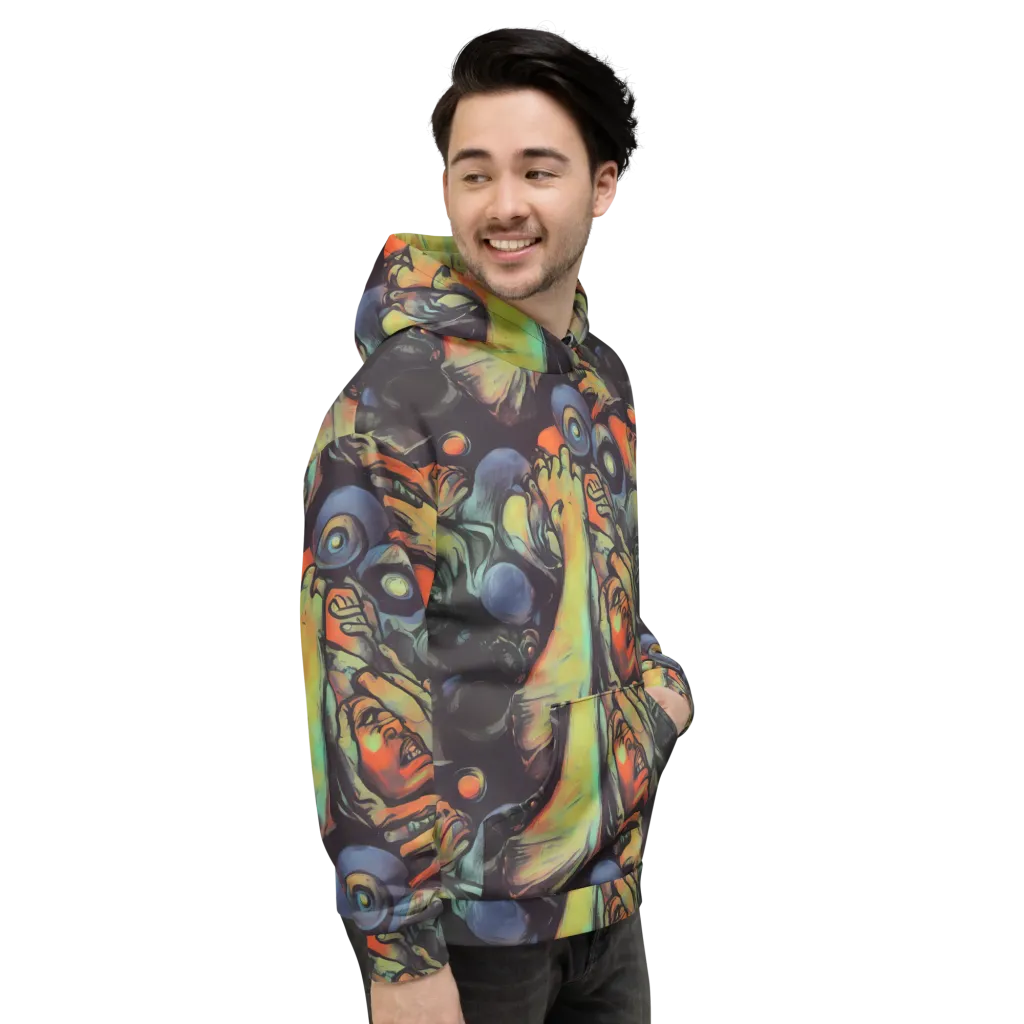 Cosmic Scream on Hoodie — Right