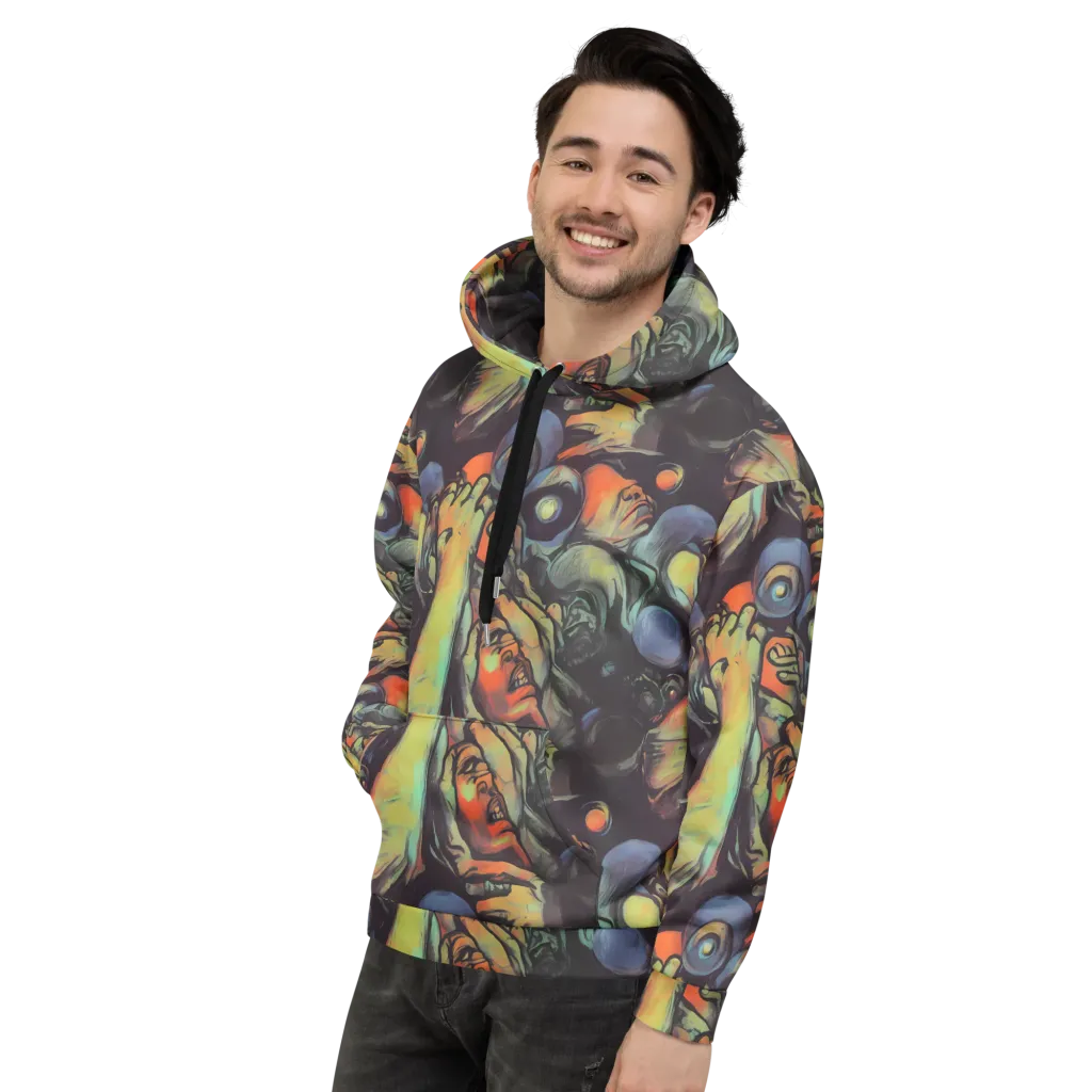Cosmic Scream on Hoodie — Left