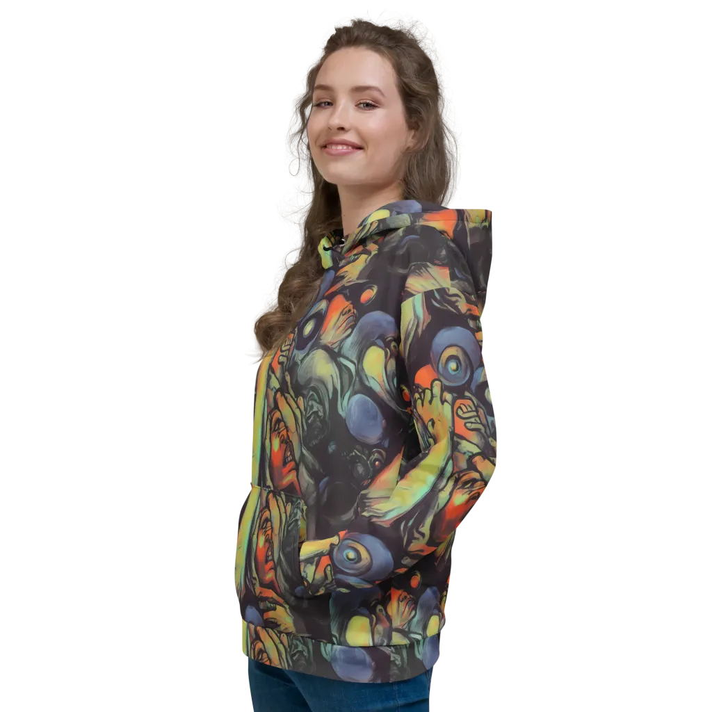 Cosmic Scream on Hoodie — Left