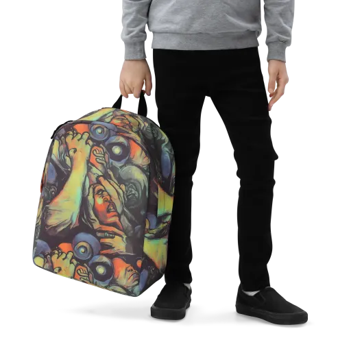 Cosmic Scream on a Minimalist Backpack
