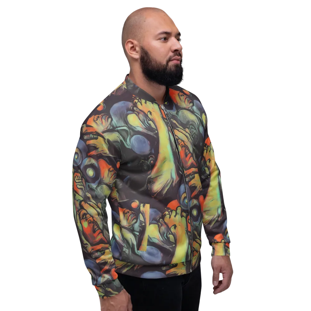 Cosmic Scream on Bomber Jacket — Right