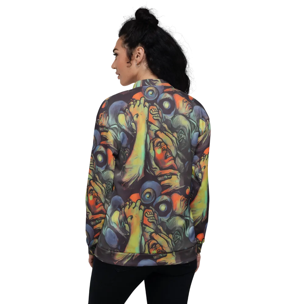Cosmic Scream on Bomber Jacket — Back