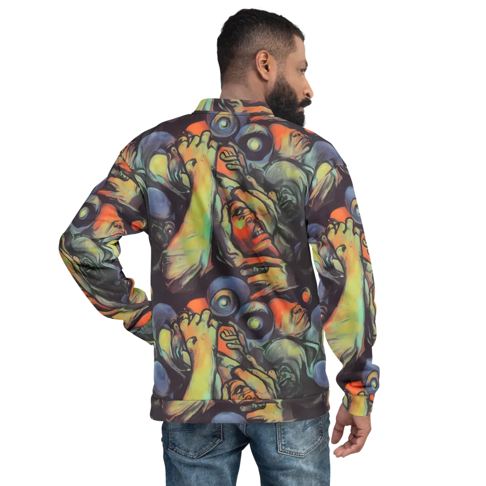 Cosmic Scream on Bomber Jacket — Back