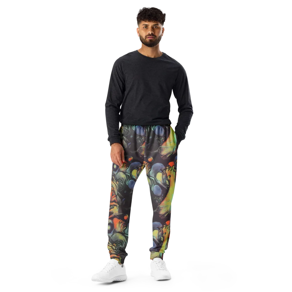 Cosmic Scream on Men's Joggers — Front