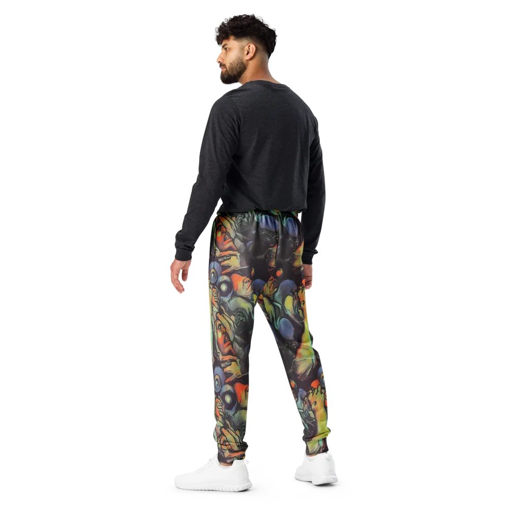 Cosmic Scream on Men's Joggers — Back